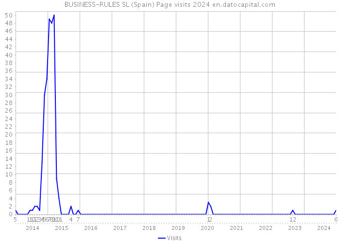 BUSINESS-RULES SL (Spain) Page visits 2024 