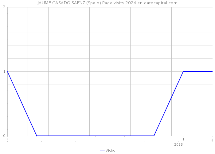 JAUME CASADO SAENZ (Spain) Page visits 2024 