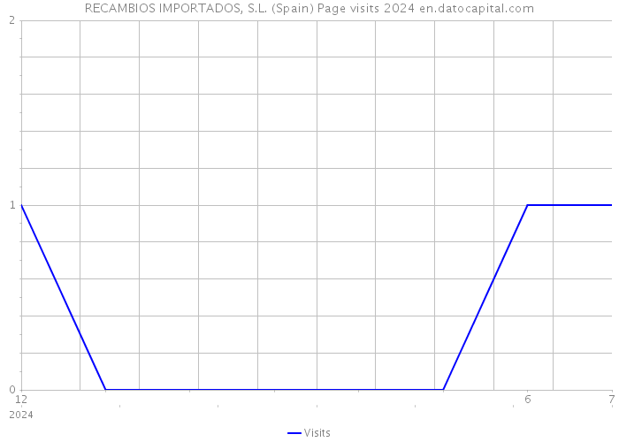 RECAMBIOS IMPORTADOS, S.L. (Spain) Page visits 2024 