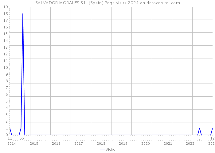 SALVADOR MORALES S.L. (Spain) Page visits 2024 