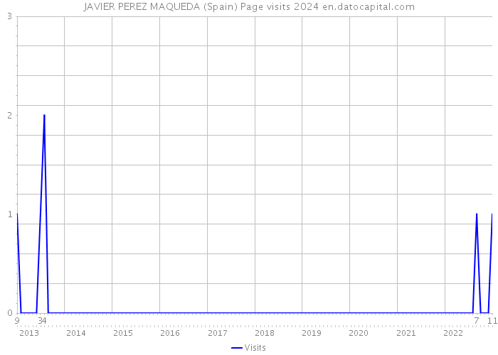 JAVIER PEREZ MAQUEDA (Spain) Page visits 2024 