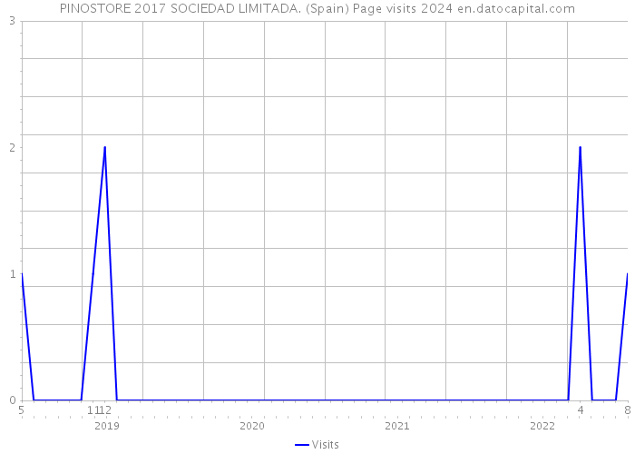 PINOSTORE 2017 SOCIEDAD LIMITADA. (Spain) Page visits 2024 