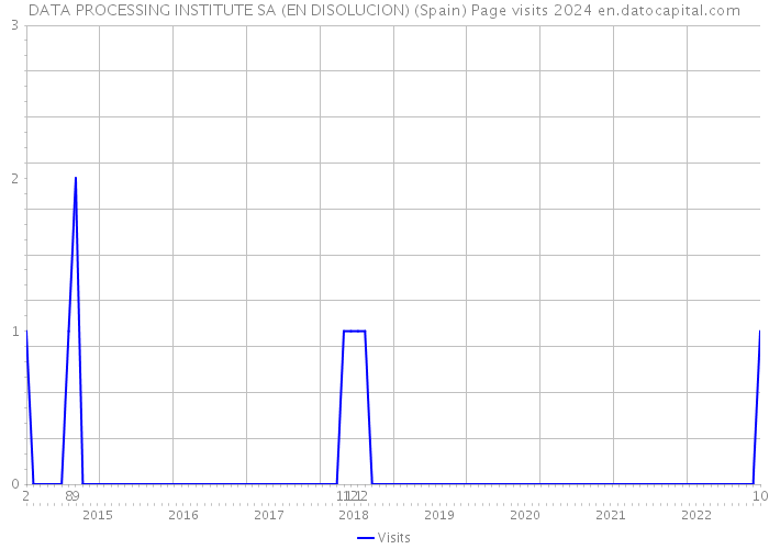 DATA PROCESSING INSTITUTE SA (EN DISOLUCION) (Spain) Page visits 2024 