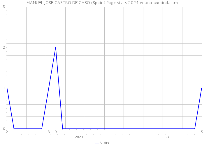 MANUEL JOSE CASTRO DE CABO (Spain) Page visits 2024 