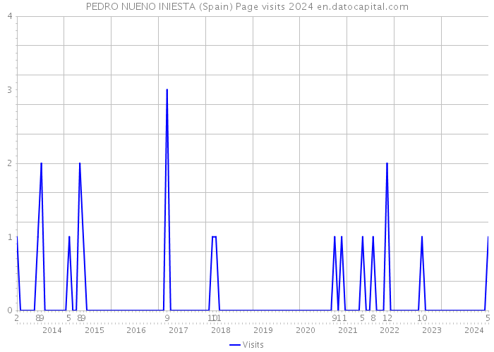 PEDRO NUENO INIESTA (Spain) Page visits 2024 