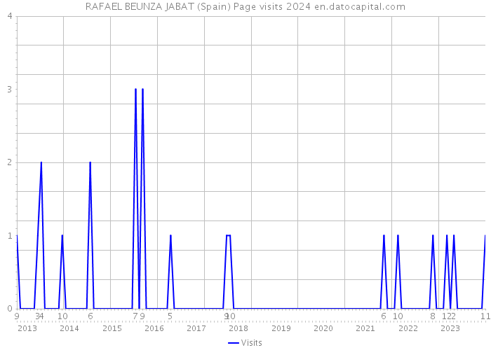 RAFAEL BEUNZA JABAT (Spain) Page visits 2024 