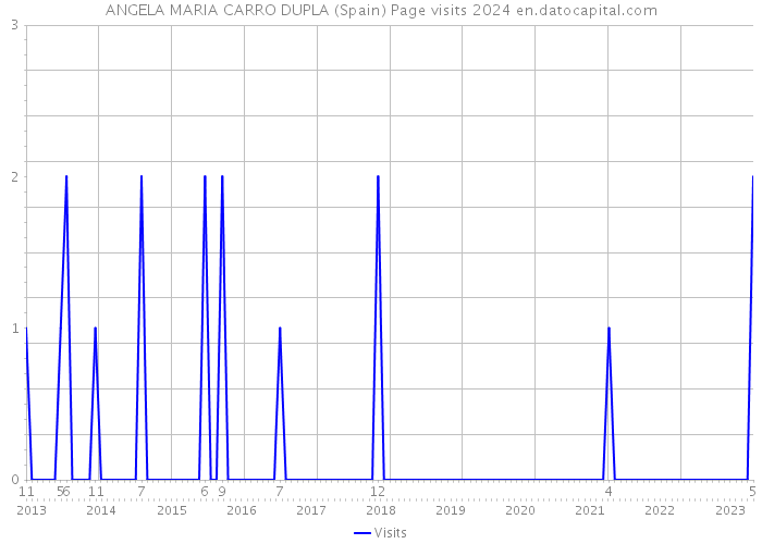 ANGELA MARIA CARRO DUPLA (Spain) Page visits 2024 