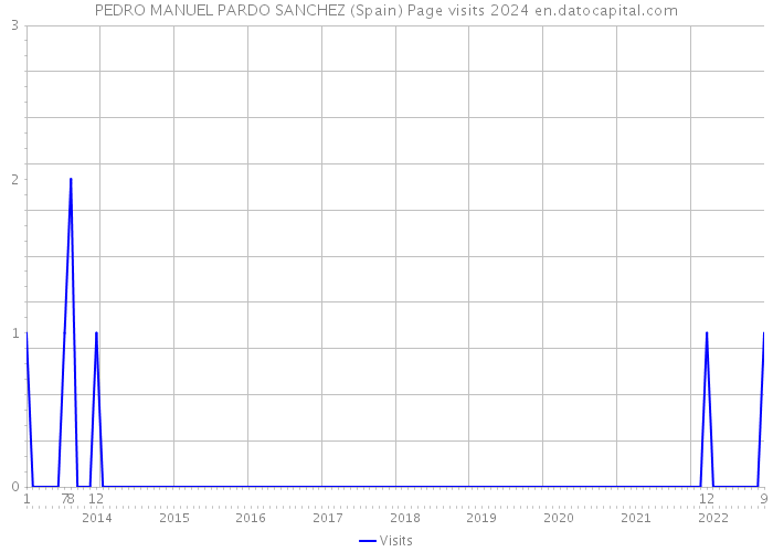 PEDRO MANUEL PARDO SANCHEZ (Spain) Page visits 2024 