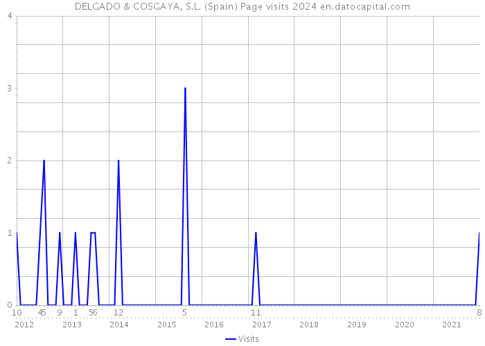 DELGADO & COSGAYA, S.L. (Spain) Page visits 2024 