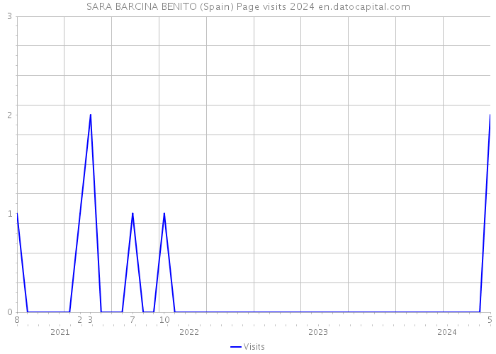 SARA BARCINA BENITO (Spain) Page visits 2024 