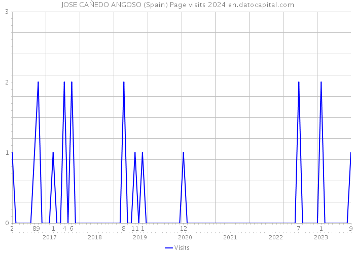 JOSE CAÑEDO ANGOSO (Spain) Page visits 2024 