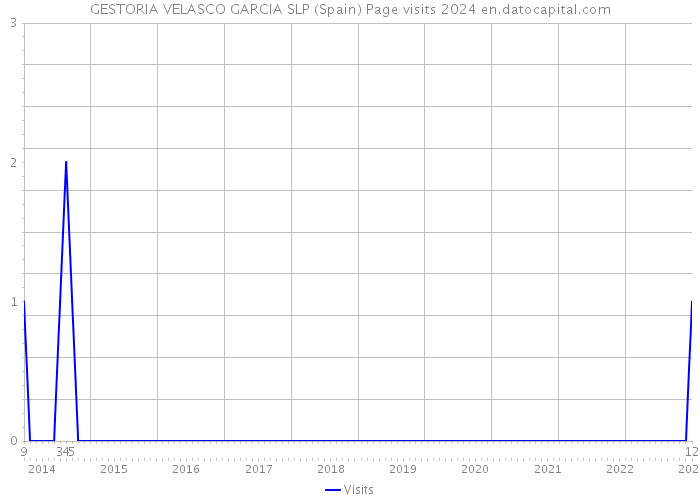 GESTORIA VELASCO GARCIA SLP (Spain) Page visits 2024 
