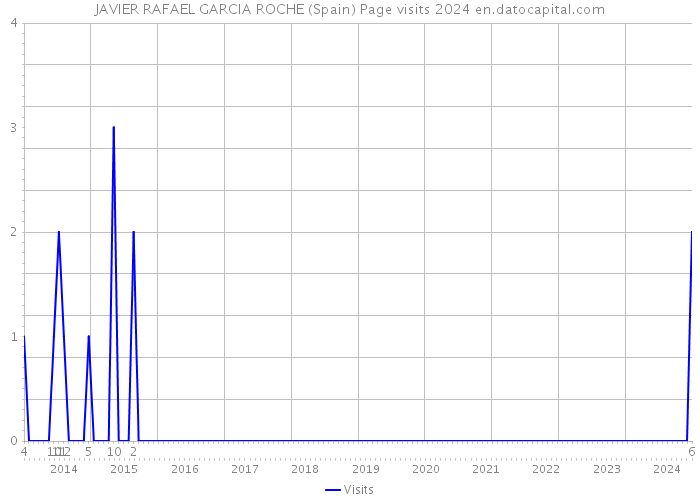 JAVIER RAFAEL GARCIA ROCHE (Spain) Page visits 2024 