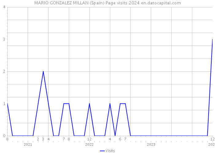 MARIO GONZALEZ MILLAN (Spain) Page visits 2024 