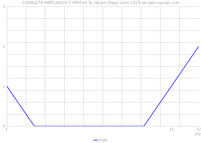 CONSULTA MERCADOS Y VENTAS SL (Spain) Page visits 2024 