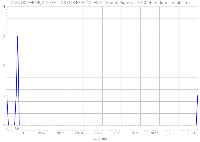 CARLOS BERMEJO CABALLOS CTB ESPAÑOLES SL (Spain) Page visits 2024 