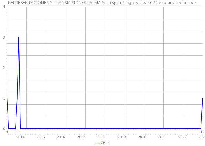 REPRESENTACIONES Y TRANSMISIONES PALMA S.L. (Spain) Page visits 2024 