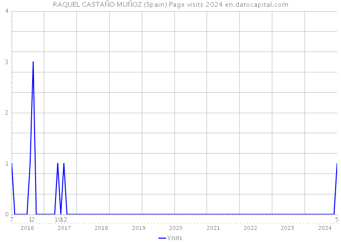 RAQUEL CASTAÑO MUÑOZ (Spain) Page visits 2024 