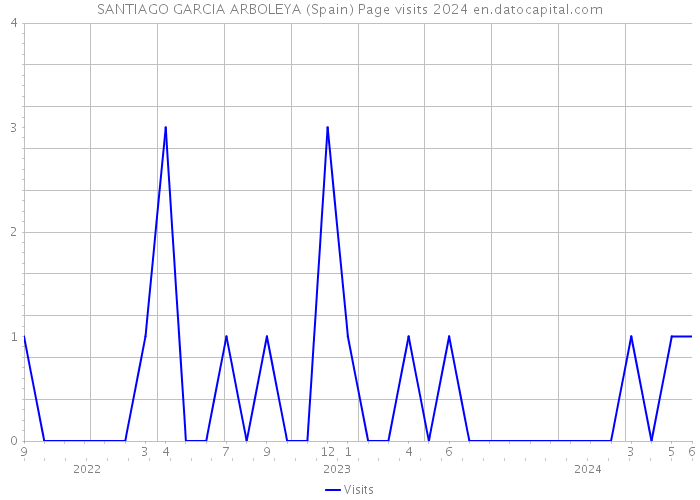 SANTIAGO GARCIA ARBOLEYA (Spain) Page visits 2024 