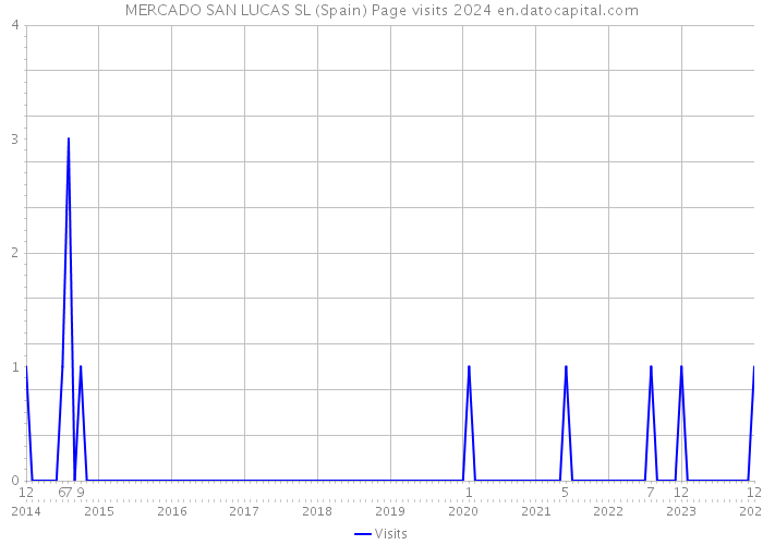 MERCADO SAN LUCAS SL (Spain) Page visits 2024 