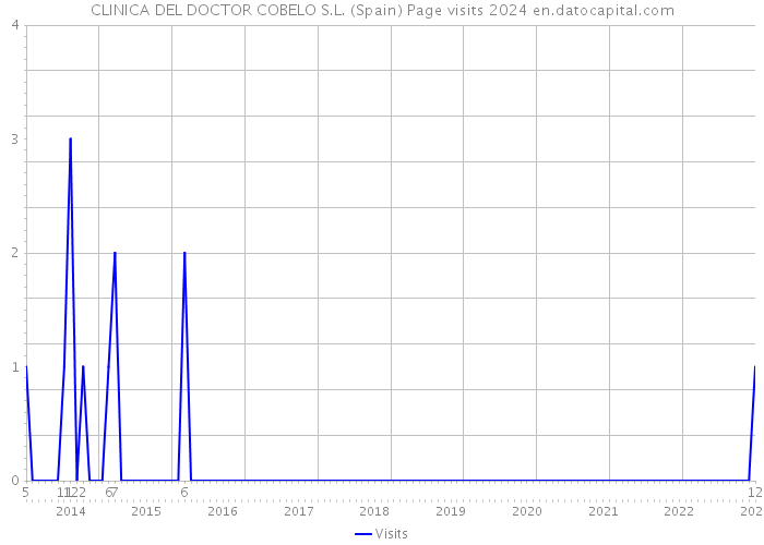 CLINICA DEL DOCTOR COBELO S.L. (Spain) Page visits 2024 