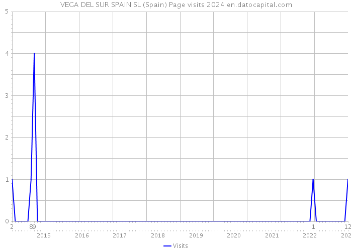 VEGA DEL SUR SPAIN SL (Spain) Page visits 2024 