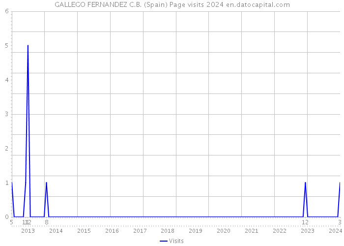 GALLEGO FERNANDEZ C.B. (Spain) Page visits 2024 