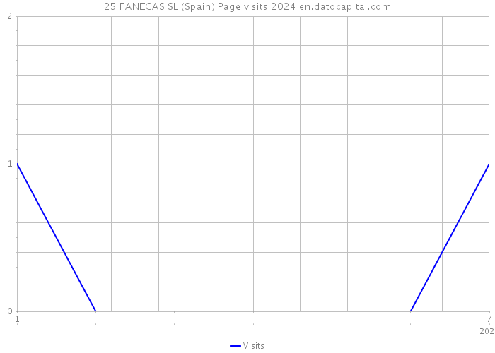 25 FANEGAS SL (Spain) Page visits 2024 