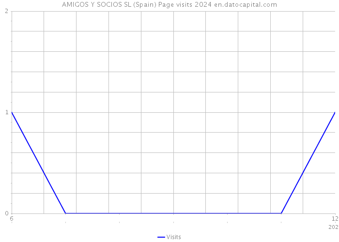 AMIGOS Y SOCIOS SL (Spain) Page visits 2024 