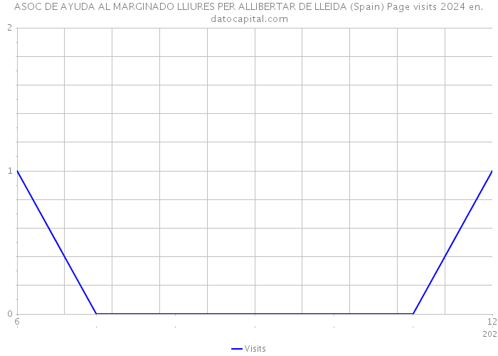 ASOC DE AYUDA AL MARGINADO LLIURES PER ALLIBERTAR DE LLEIDA (Spain) Page visits 2024 