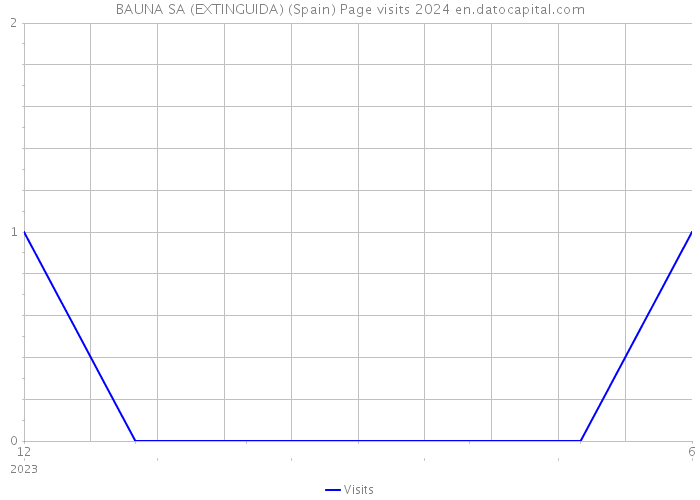BAUNA SA (EXTINGUIDA) (Spain) Page visits 2024 