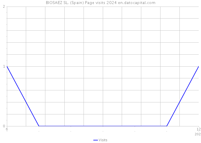 BIOSAEZ SL. (Spain) Page visits 2024 