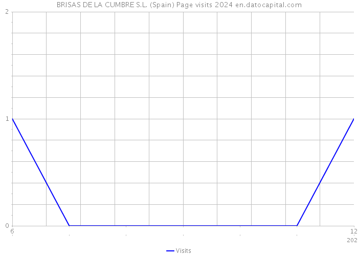 BRISAS DE LA CUMBRE S.L. (Spain) Page visits 2024 