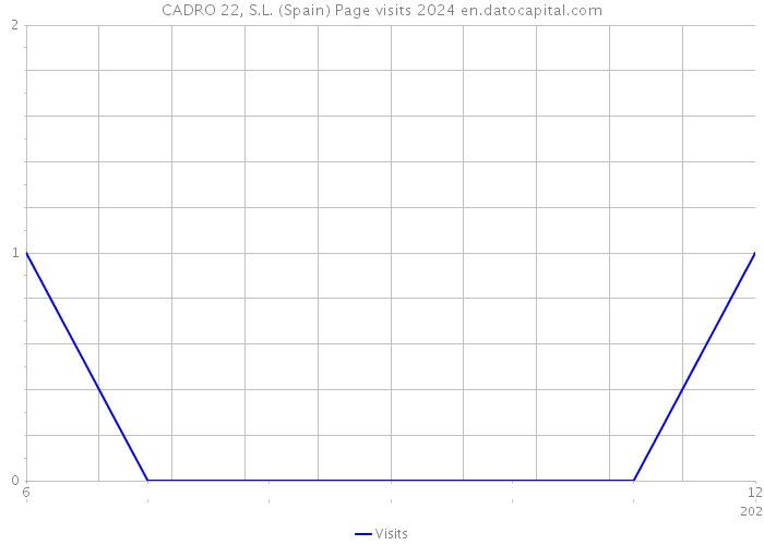 CADRO 22, S.L. (Spain) Page visits 2024 