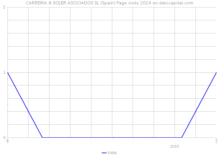 CARREIRA & SOLER ASOCIADOS SL (Spain) Page visits 2024 