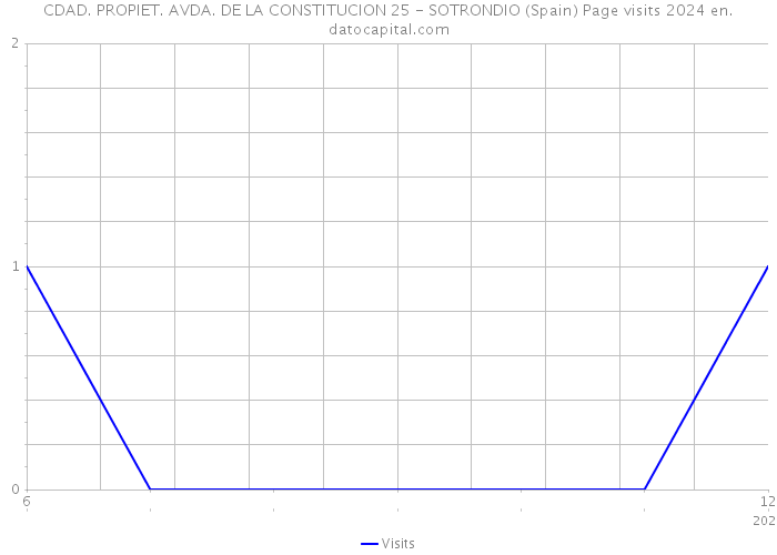 CDAD. PROPIET. AVDA. DE LA CONSTITUCION 25 - SOTRONDIO (Spain) Page visits 2024 