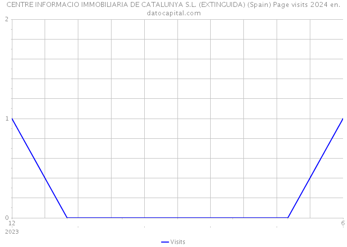CENTRE INFORMACIO IMMOBILIARIA DE CATALUNYA S.L. (EXTINGUIDA) (Spain) Page visits 2024 