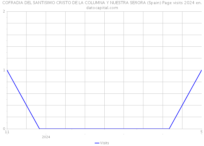 COFRADIA DEL SANTISIMO CRISTO DE LA COLUMNA Y NUESTRA SEñORA (Spain) Page visits 2024 