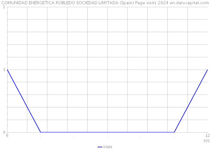 COMUNIDAD ENERGETICA ROBLEDO SOCIEDAD LIMITADA (Spain) Page visits 2024 