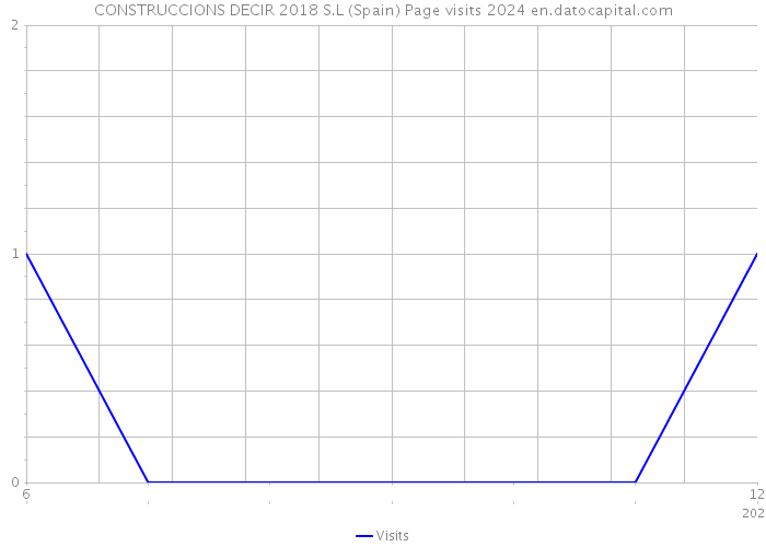 CONSTRUCCIONS DECIR 2018 S.L (Spain) Page visits 2024 