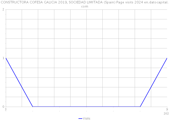 CONSTRUCTORA COFESA GALICIA 2019, SOCIEDAD LIMITADA (Spain) Page visits 2024 