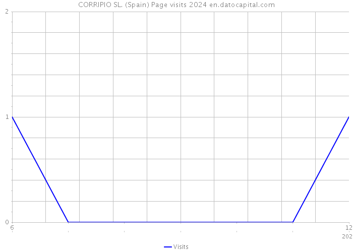 CORRIPIO SL. (Spain) Page visits 2024 