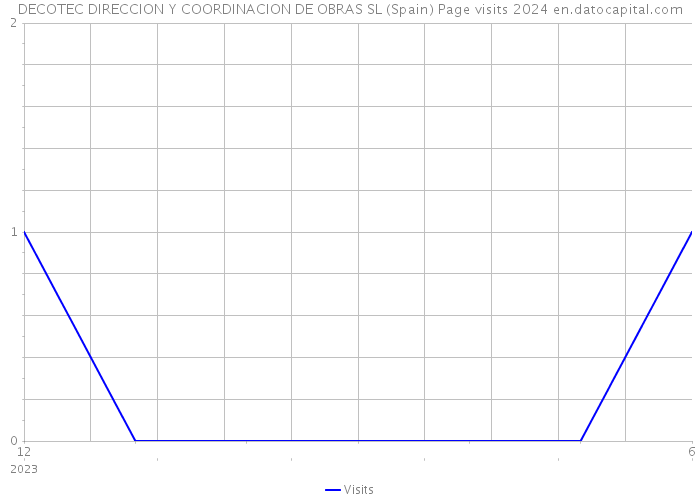 DECOTEC DIRECCION Y COORDINACION DE OBRAS SL (Spain) Page visits 2024 