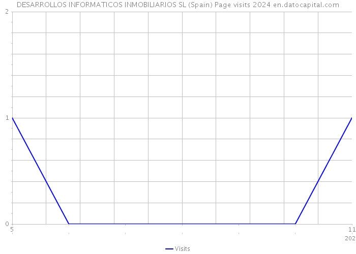 DESARROLLOS INFORMATICOS INMOBILIARIOS SL (Spain) Page visits 2024 