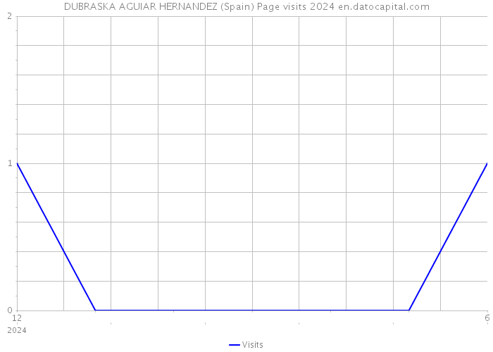 DUBRASKA AGUIAR HERNANDEZ (Spain) Page visits 2024 