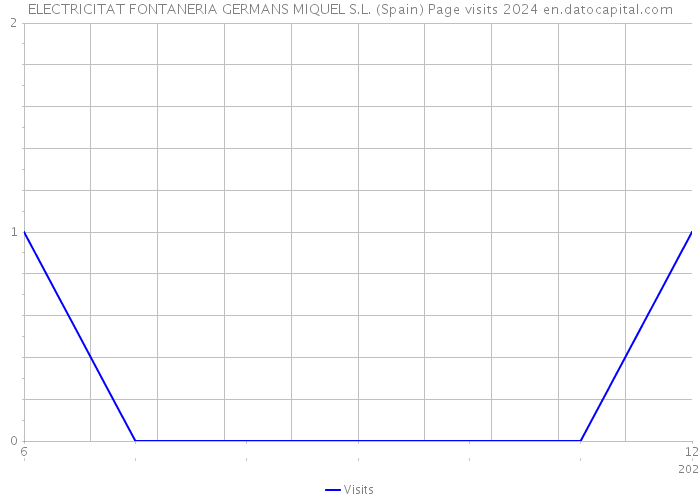 ELECTRICITAT FONTANERIA GERMANS MIQUEL S.L. (Spain) Page visits 2024 