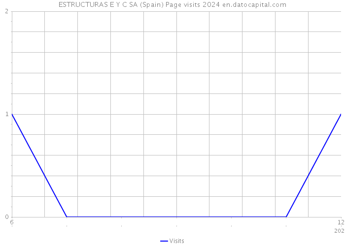 ESTRUCTURAS E Y C SA (Spain) Page visits 2024 