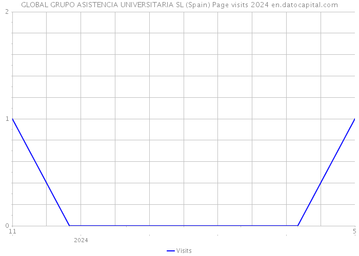 GLOBAL GRUPO ASISTENCIA UNIVERSITARIA SL (Spain) Page visits 2024 