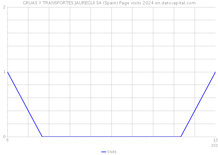 GRUAS Y TRANSPORTES JAUREGUI SA (Spain) Page visits 2024 