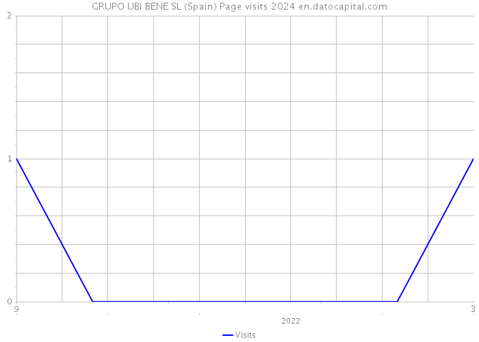 GRUPO UBI BENE SL (Spain) Page visits 2024 
